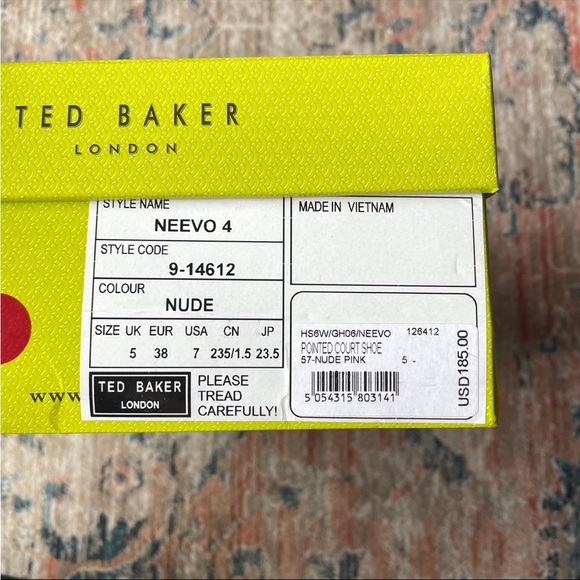 Ted Baker US 7 / EUR 38 Nude Pumps High Heels - Picture 2 of 3